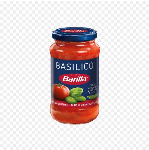 Sauce tomato and basil Barilla Basilico 380g of Italy