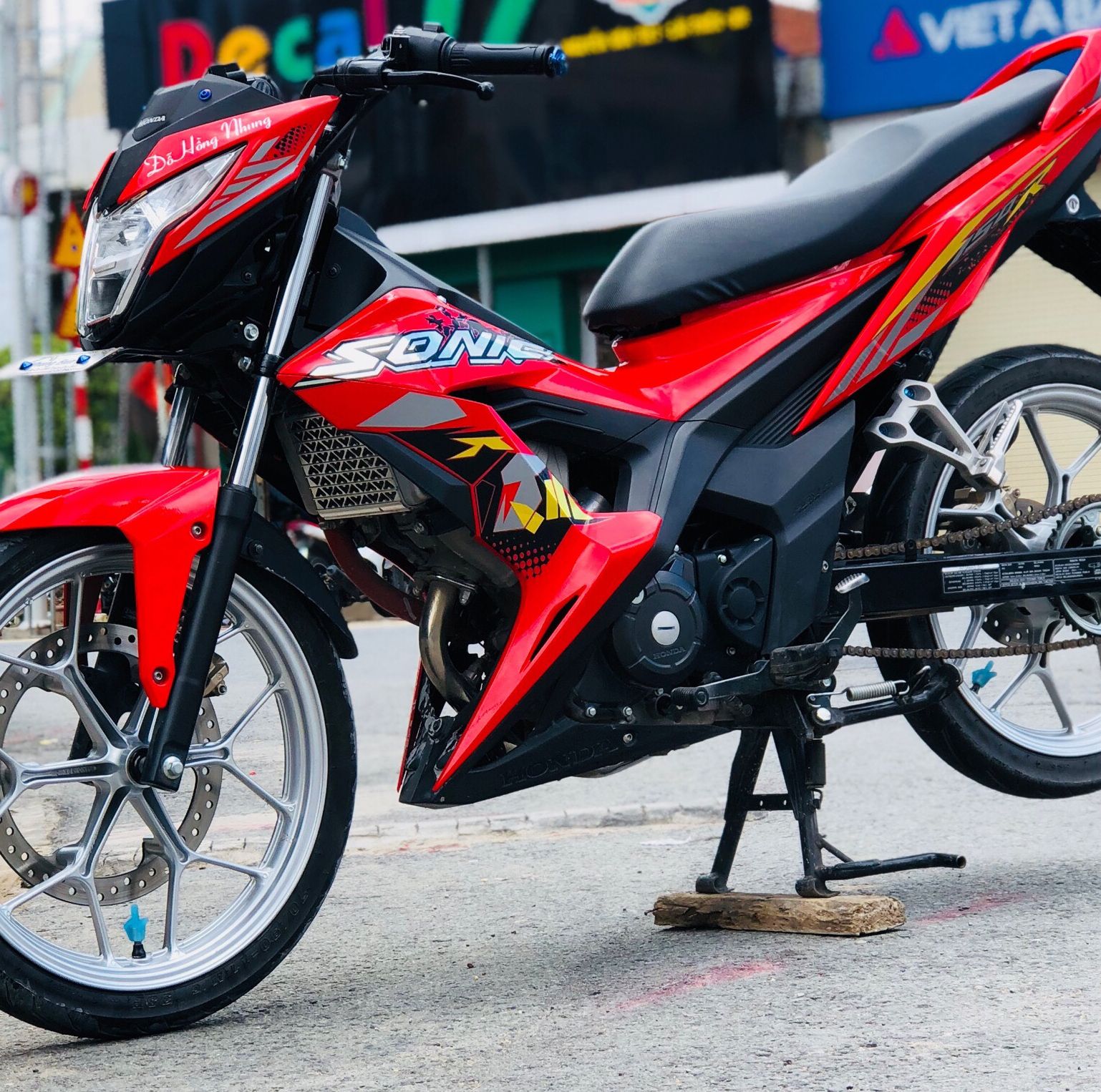 Tem Sonic 150R Dán Xe Đỏ - Tem Chuẩn Hình - Decal Cao Cấp Không Phai Màu