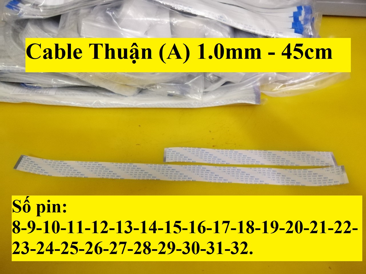 Cable FFC THUẬN (Type A) 1.0mm Dài 45cm