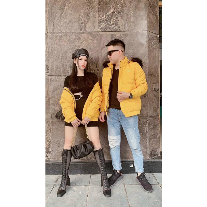 Áo Khoác Phao Nam Mũ Lông Hàng Cao Cấp