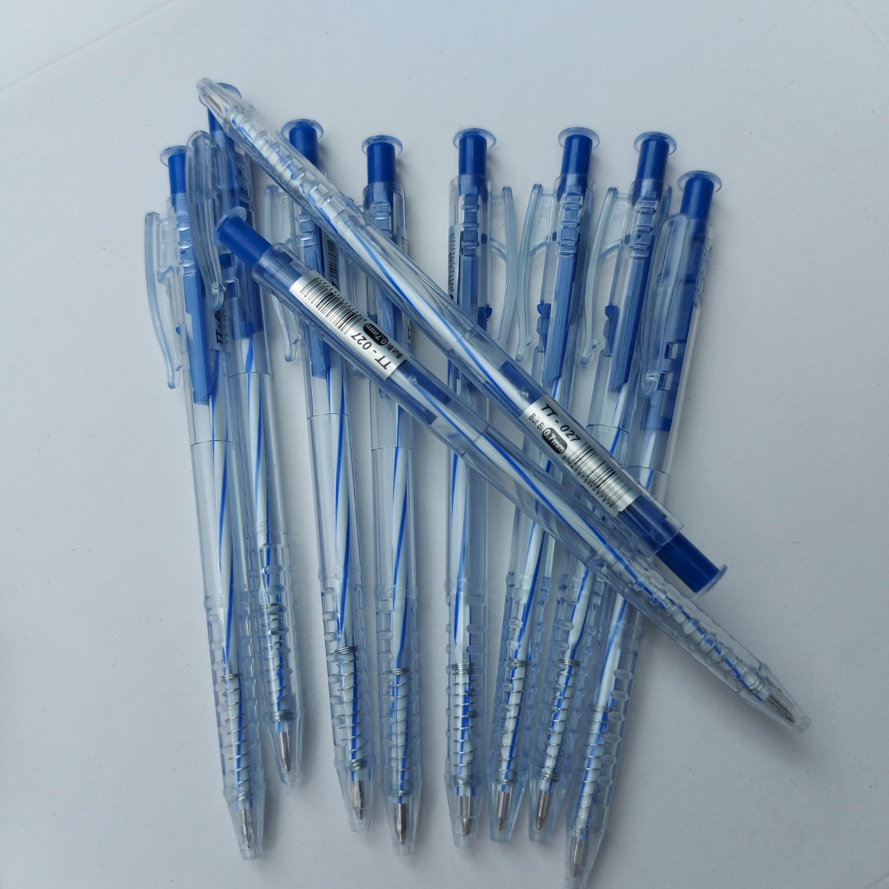 Combo 20 bút bi TT-027 Nét 0.7mm mực xanh - đỏ - đen