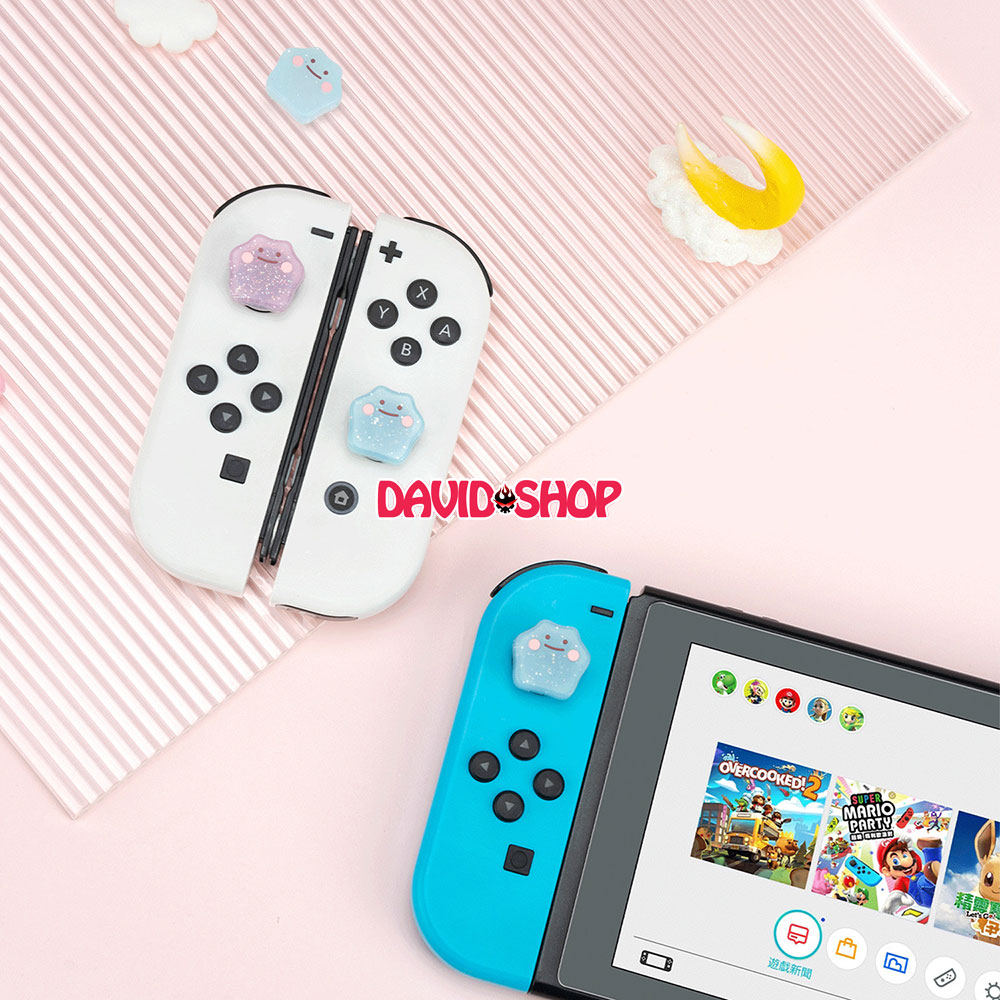 [Moncon] Núm bọc analog Ditto (Pokémon) cao cấp cho Joy-Con - Nintendo Switch OLED, V1, V2, Lite