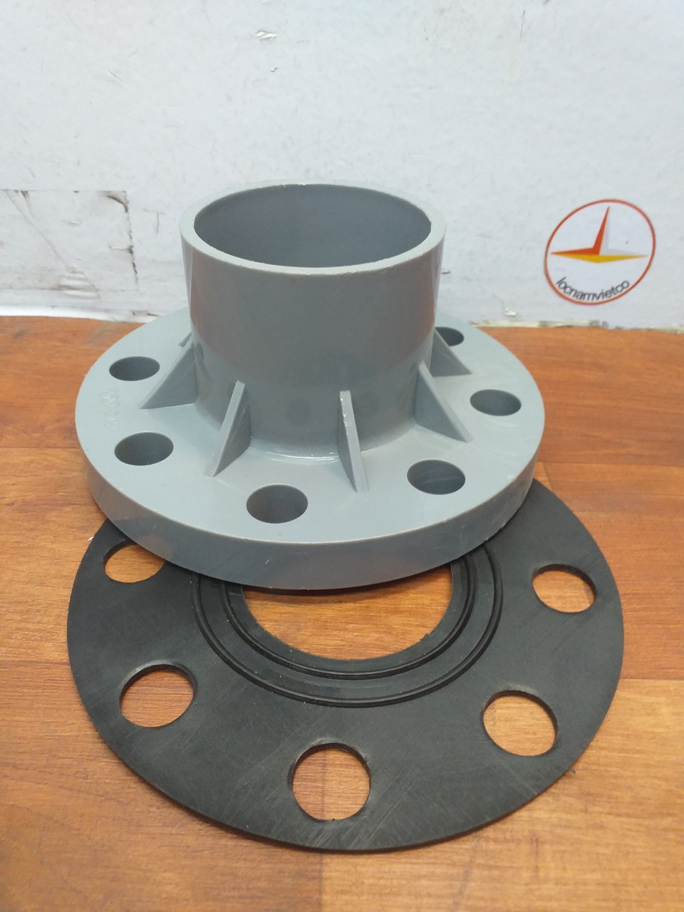 Bích nhựa PVC , mặt bích 76 ( kèm ron ) nhựa Đồng Nai (Flange)- MB76 (