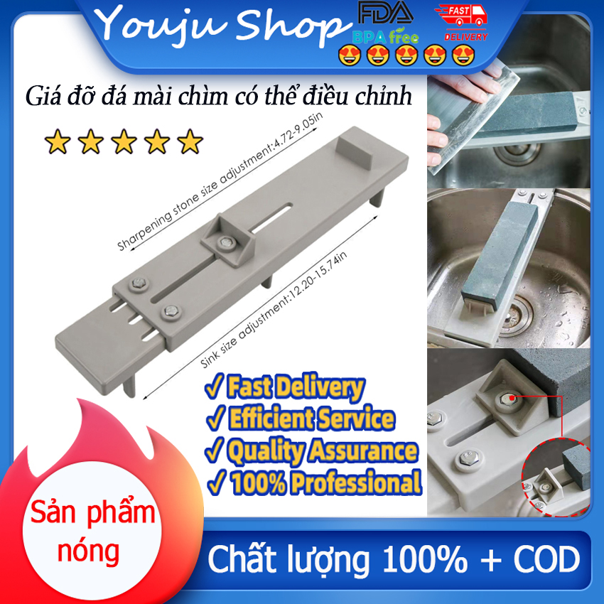 Adjustable Over Sink Sharpening Stone Base Holder Retractable Non-slip Whetstone Grinding For Knife Sink Bridge Fits Kitchen