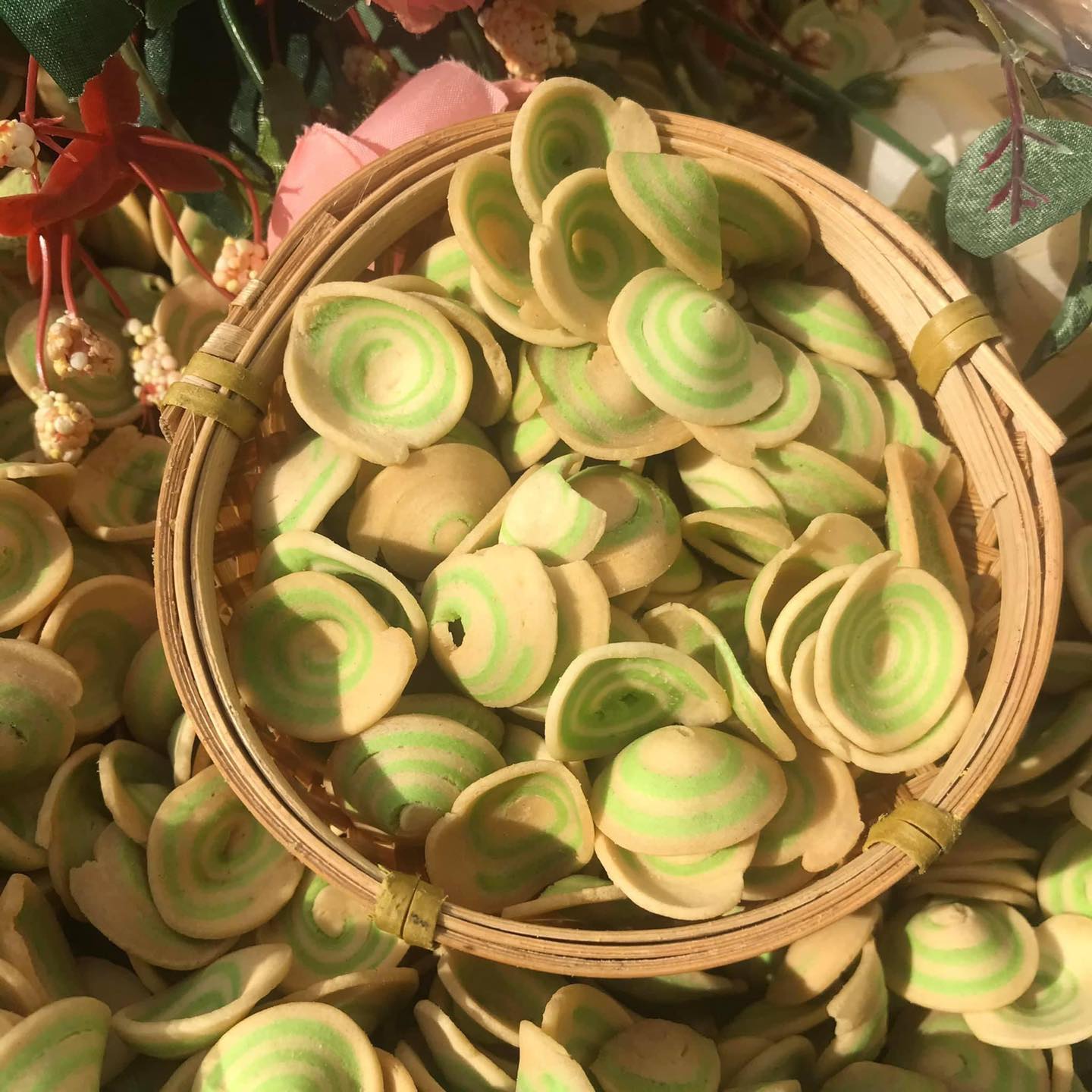 1 Kg Bánh tai heo nhí vị trà xanh thơm ngon - đồ ăn vặt-ăn vặt