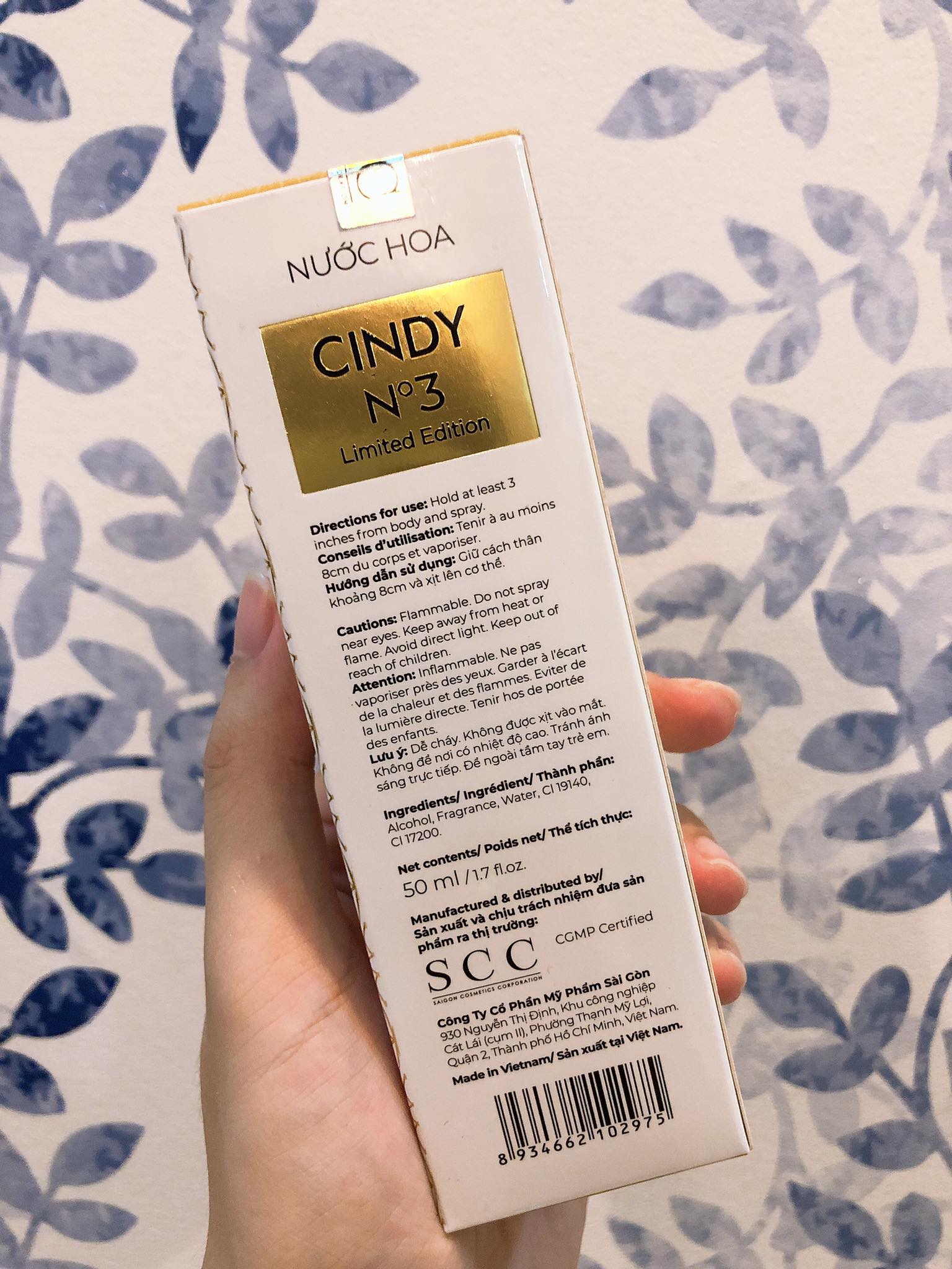 Nước hoa cindy No3 phiên bản đặc biệt