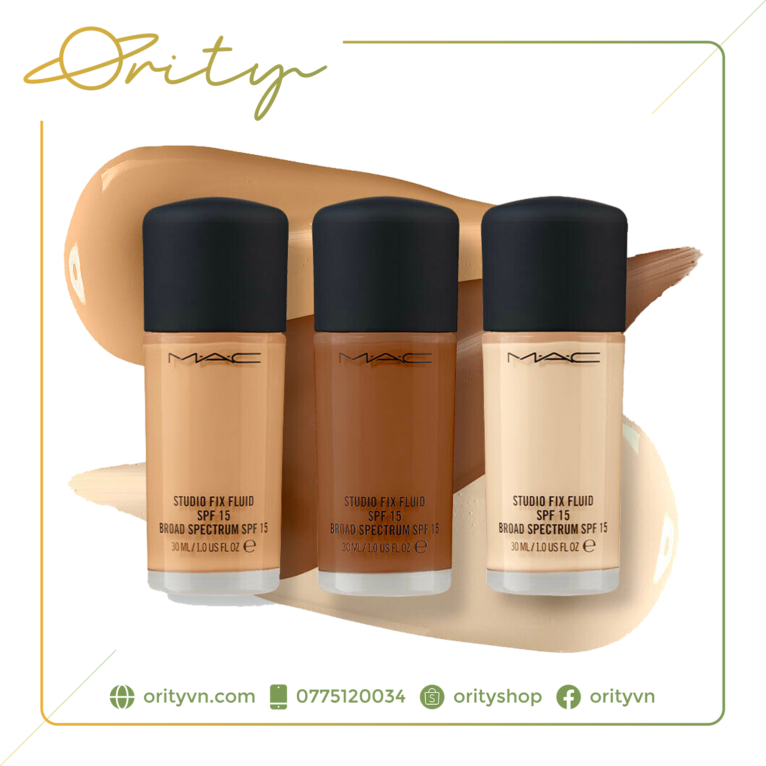 [Chính Hãng] Kem nền MAC Studio Fix Fluid Broad Spectrum SPF 15 - Size 30ml