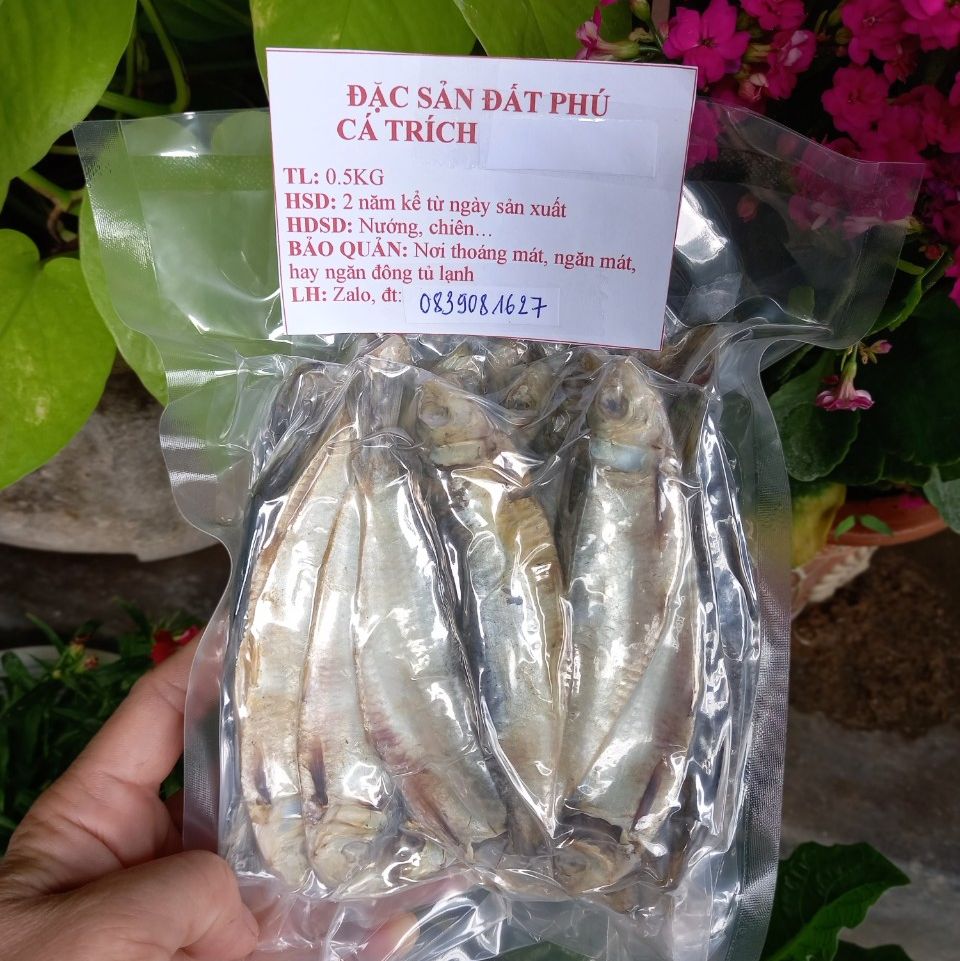 500G KHÔ CÁ TRÍCH PHÚ YÊN BAO NGON