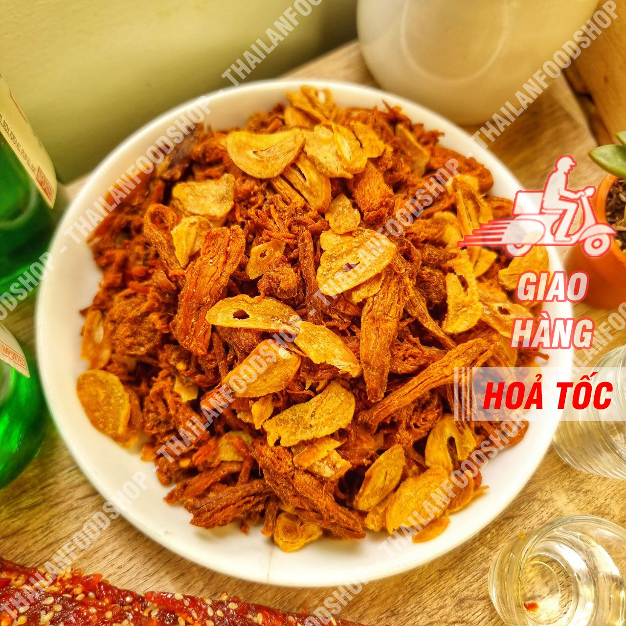 Khô Heo Cháy Tỏi - Lon 300gr