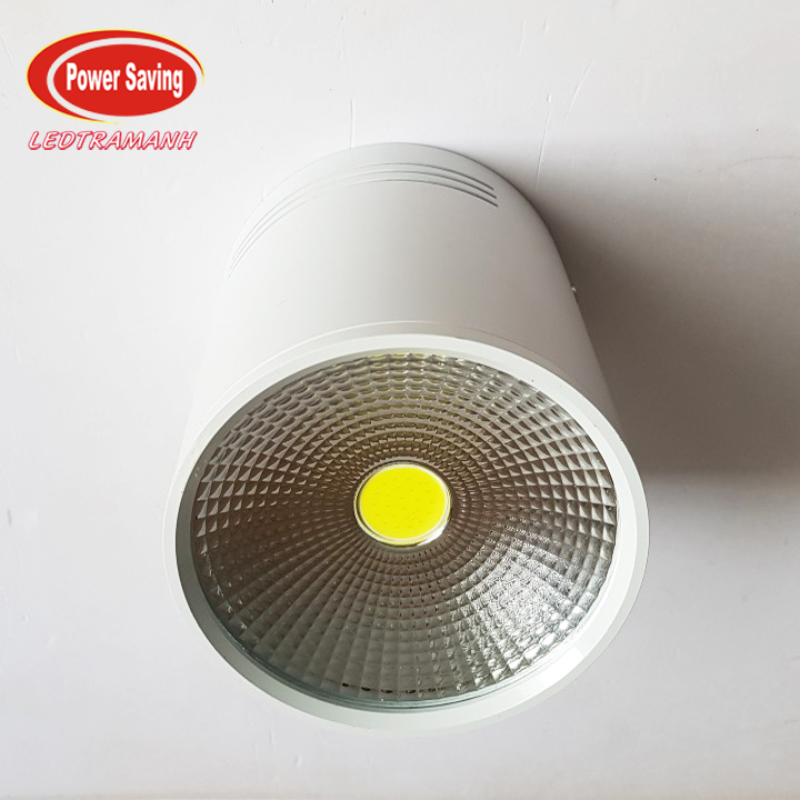 Đèn lon led cob ốp nổi 12w vỏ trắng