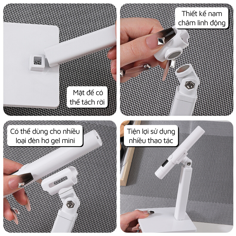 Chân đế kẹp đèn hơ móng mini PISAN