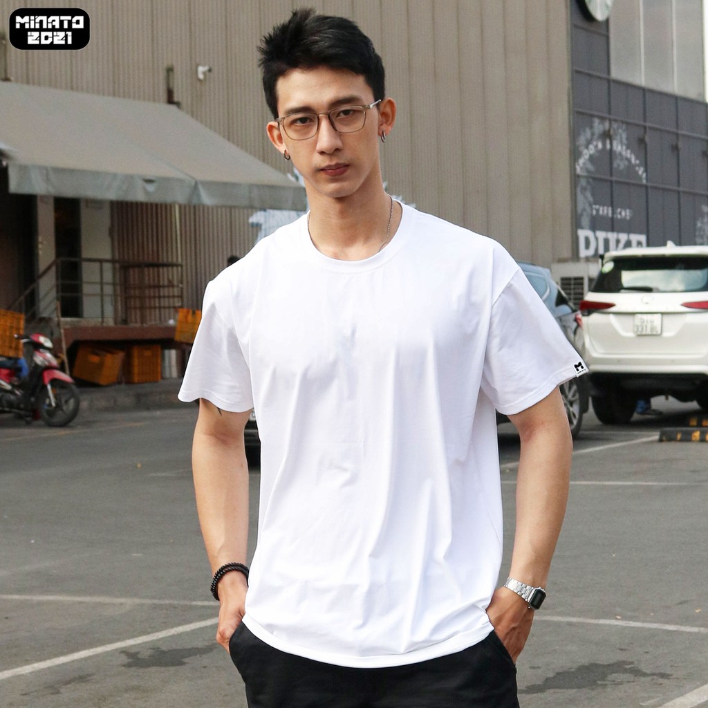 Áo Thun Unisex Minato Basic Tee Phông Trơn Nam Nữ 2021
