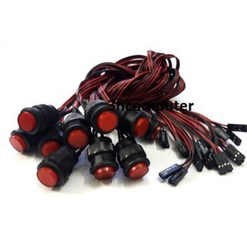 Bộ 5 nút nguồn deal hủy diệt nút nguồn power led loại dây tốt 100% lỗi đồng dài 80cm