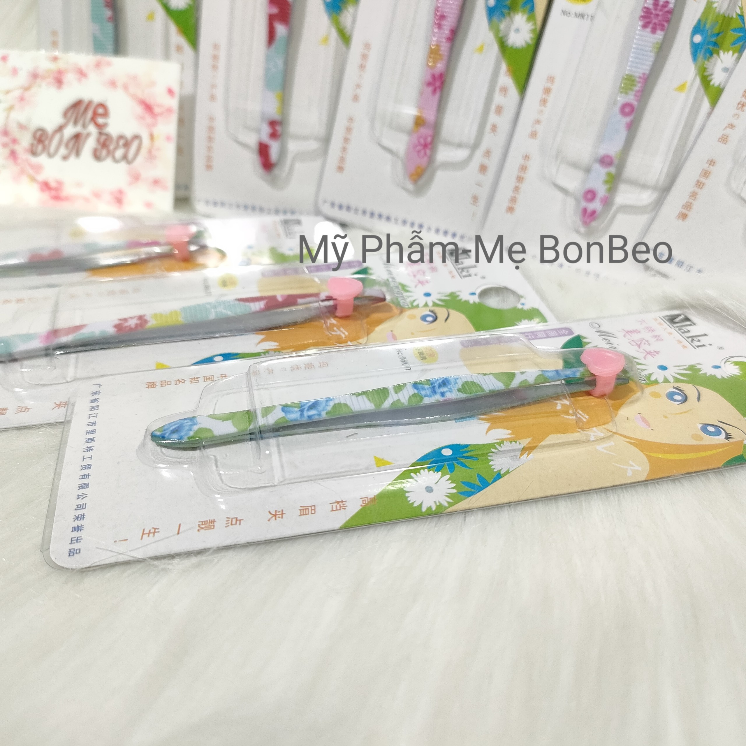 Nhíp hình hoa văn nhổ tóc bạc ,gắp mi (1 cây)