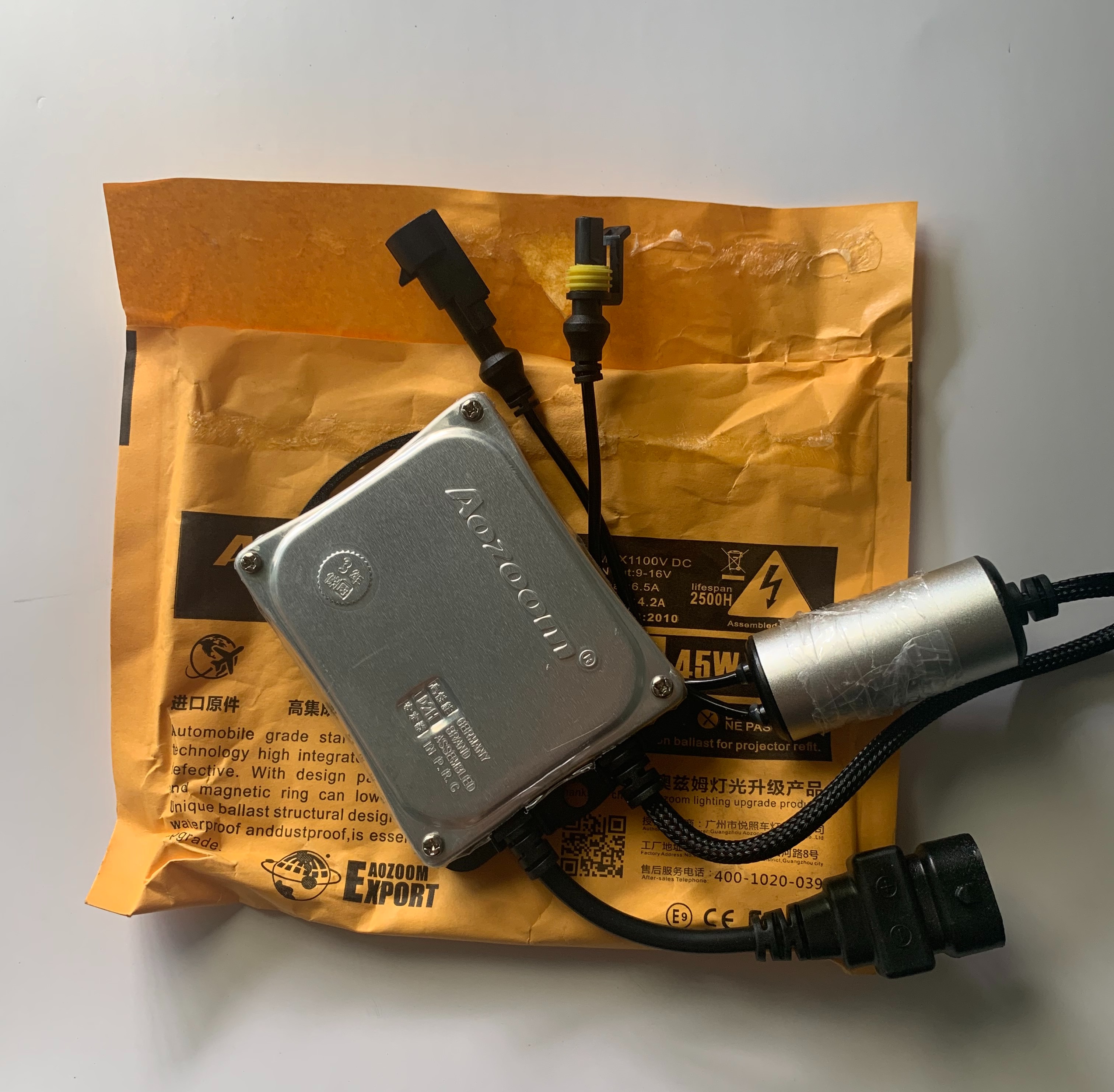 Ballast xenon Aozoom 55 w 12v  ( BH : 3 Năm ) sáng nhanh