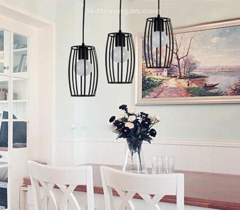 Đèn trang trí thả khối cao cấp (đã kèm bóng LED edison vàng 4w) Combo gồm 3 hình