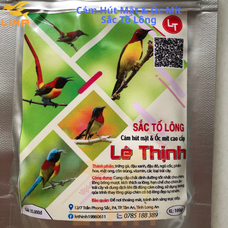 Cám Hút Mật, Ốc Mít Lê Thịnh 100gr - Cám Lê Thịnh Cao Cấp
