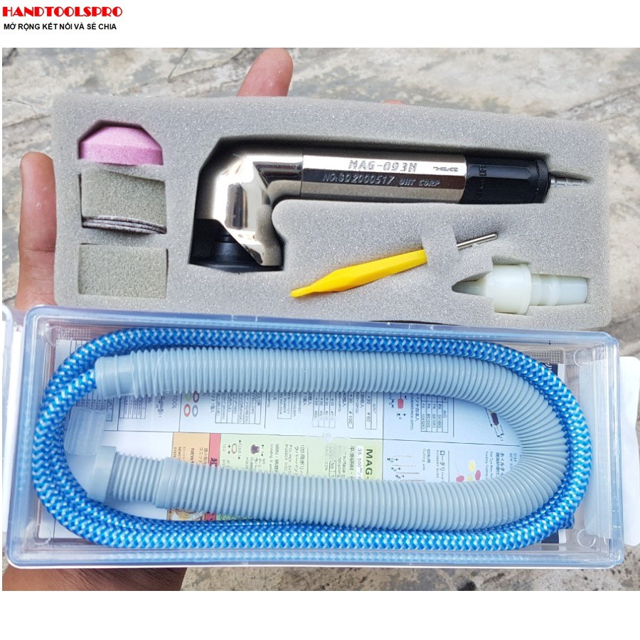 Bộ máy mài hơi cong 90 độ uht mag-093n