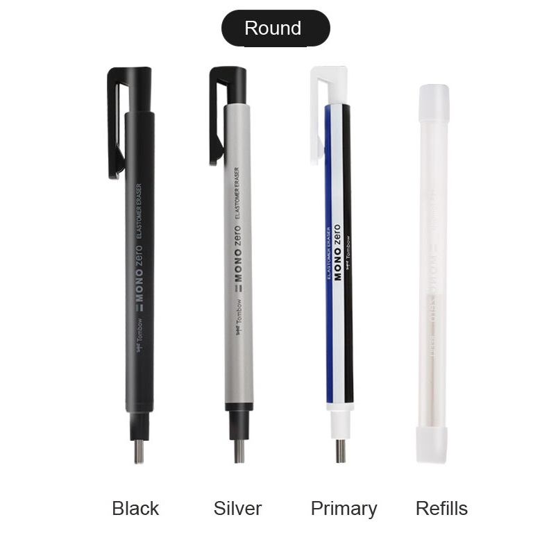 [HCM]BÚT GÔM BẤM / RUỘT GÔM TOMBOW MONO ZERO ĐẦU TRÒN (NHIỀU MÀU)