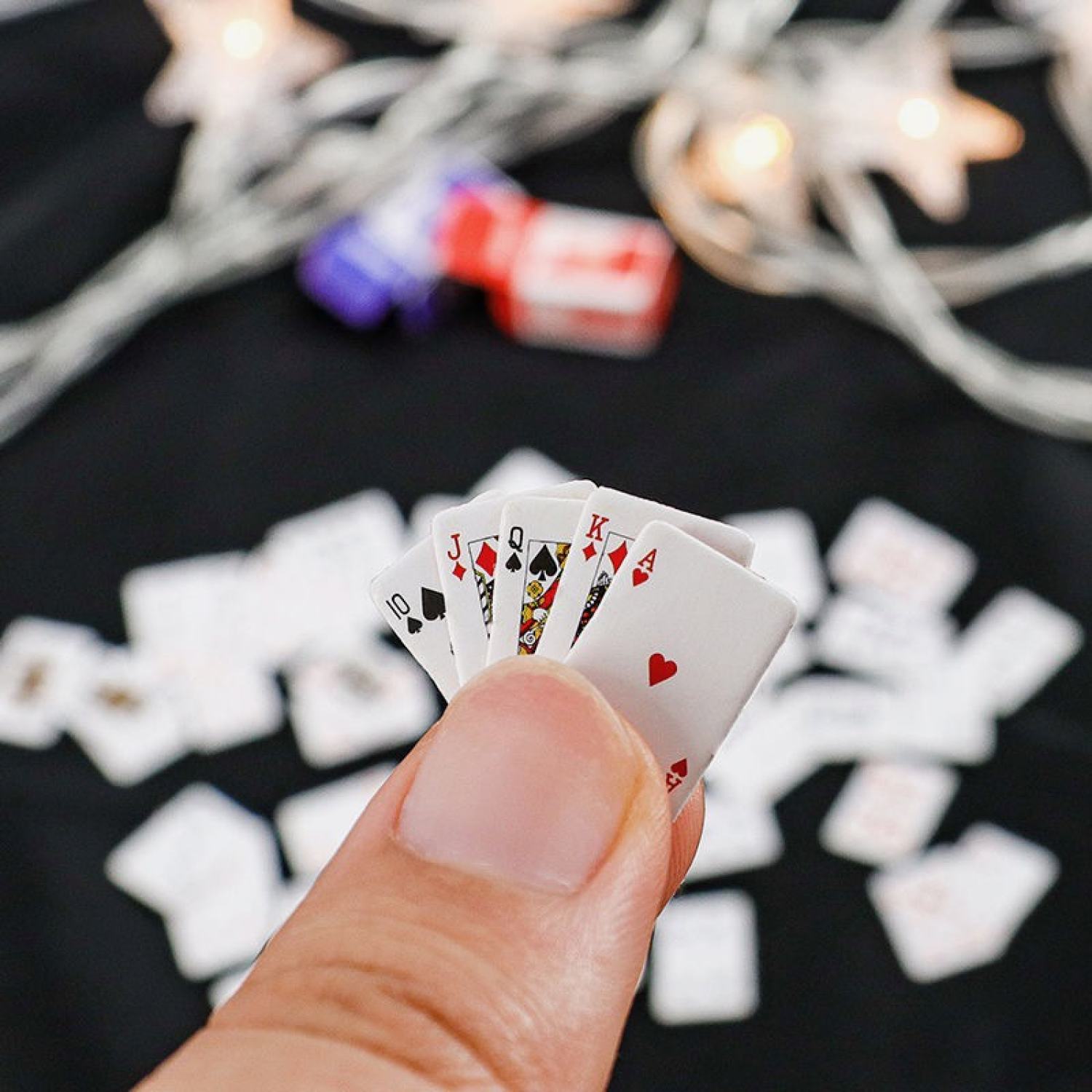 Bộ bài Tây poker siêu mini tí hon