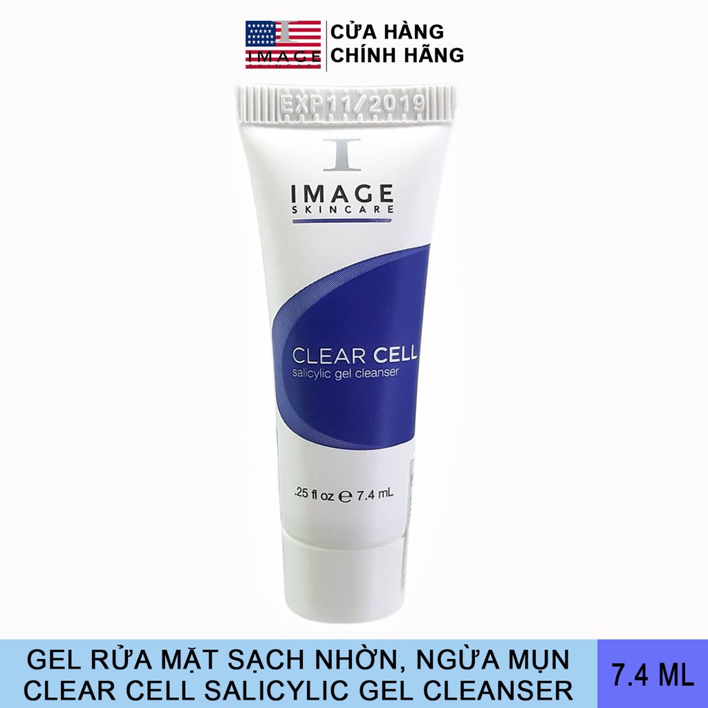 Sữa rửa mặt trị mụn image clear cell salicylic gel cleanser dạng gel