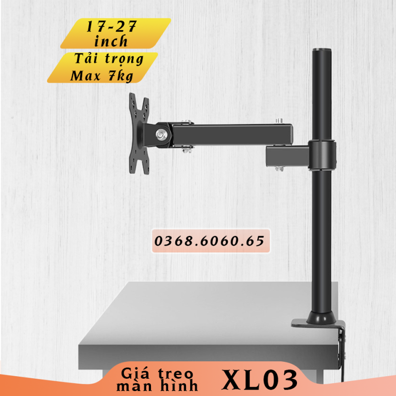 Bảng giá XL03 - Giá Đỡ Màn Hình/ Giá treo màn hình máy tính - Kẹp thành bàn [Màn hình 17 – 27”] [ Rẻ Hơn NB F80- H80 ] Phong Vũ