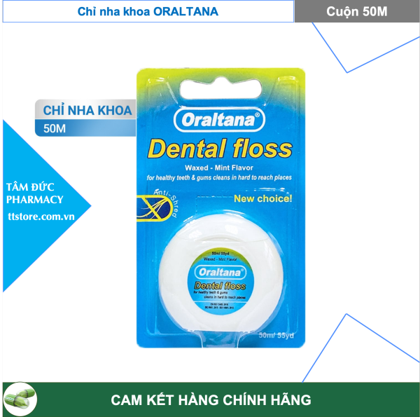 Chỉ nha khoa ORALTANA Dental Floss [Cuộn 50m] - Làm sạch kẽ răng oral-tana