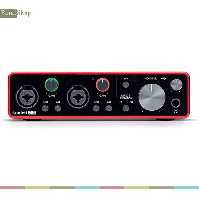 Audio interface chuyên nghiệp Focusrite Scarlett 2i2 Gen3