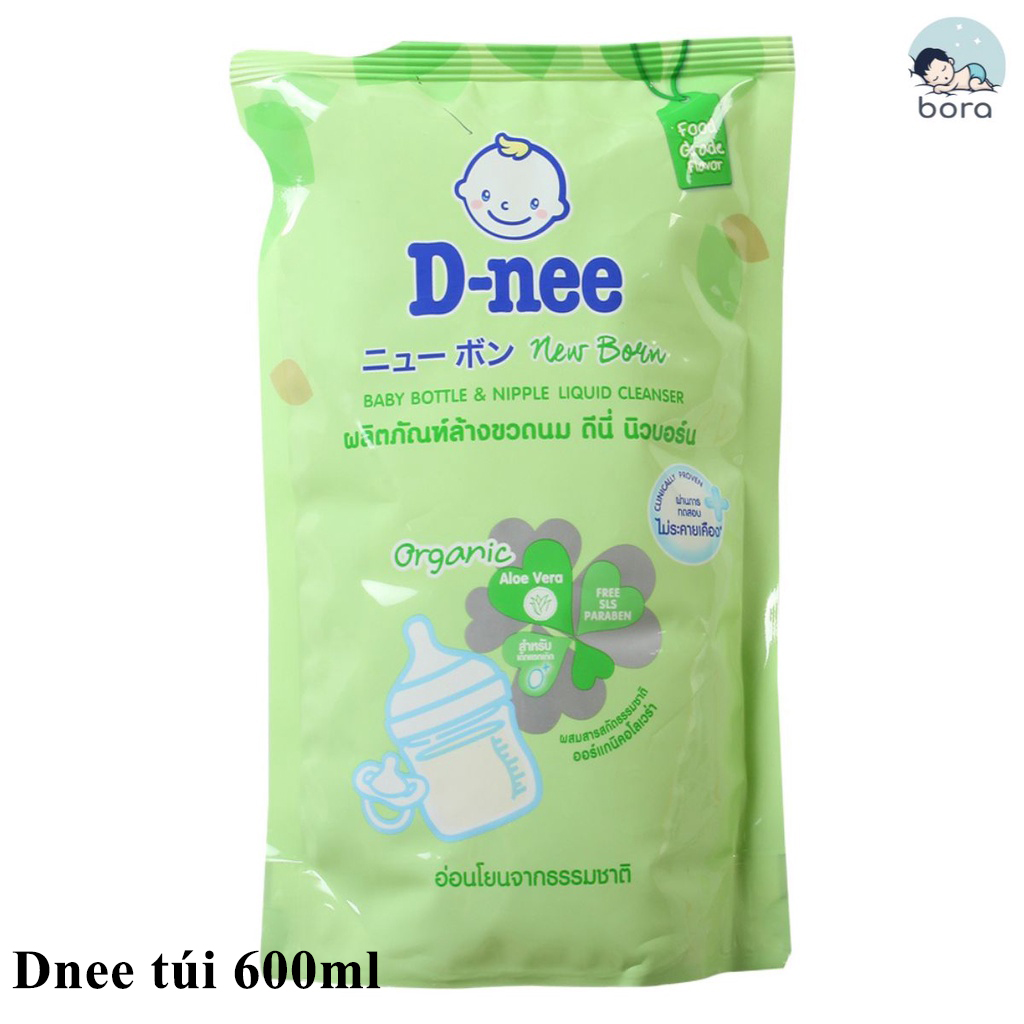 Nước rửa bình sữa, rửa rau củ quả dnee 600ml thái lan chính hãng