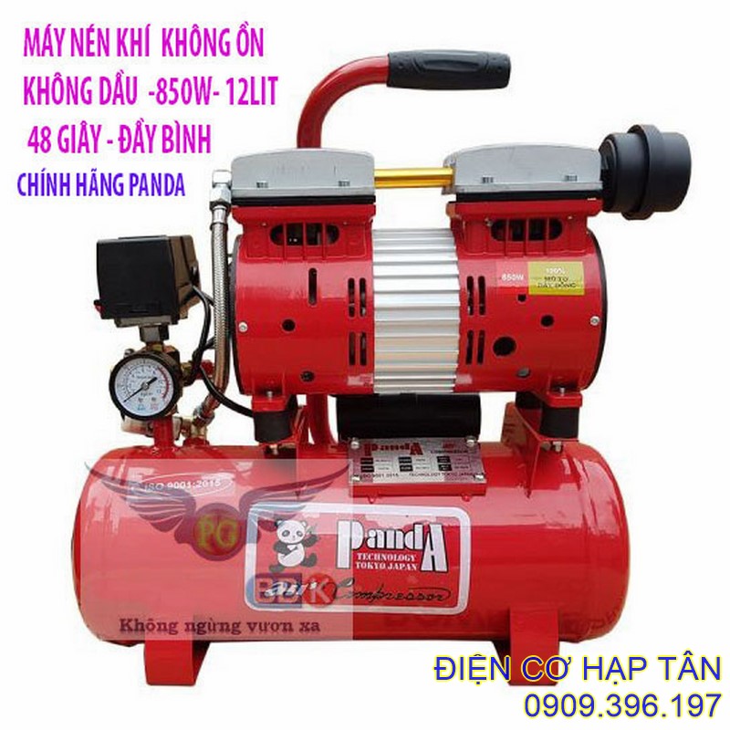 Máy nén khí không ồn -12 lít- chính hãng pan da