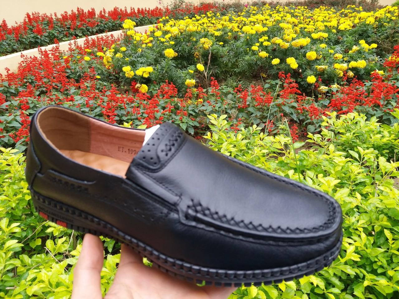 Giầy lười nam da bò xịn
