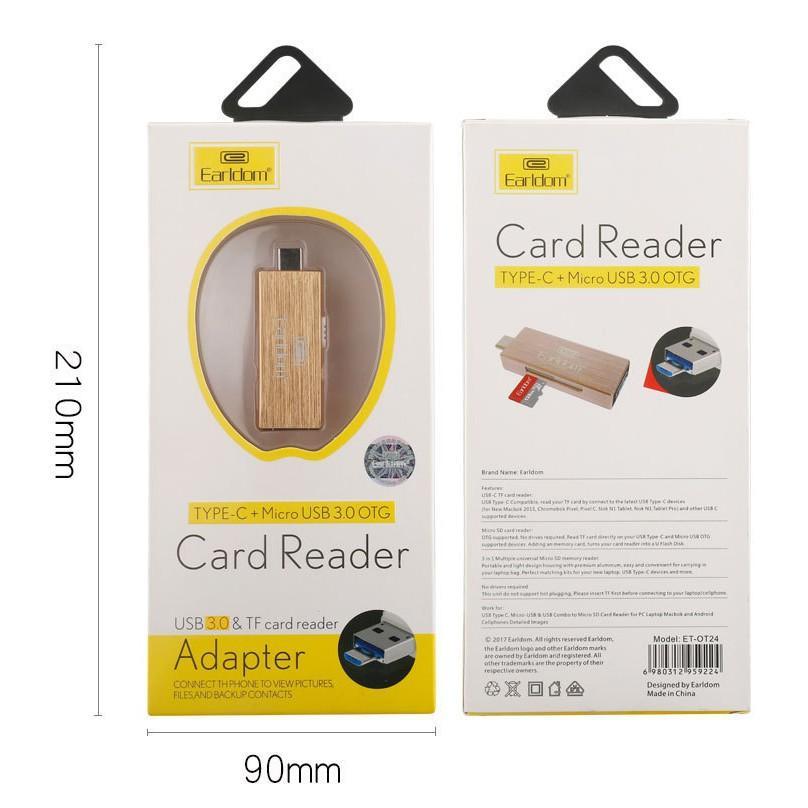Đầu đọc OTG đa năng 3.0 Earldom ET-OT24 dành cho Android/PC/TypeC - Nhất Tín Computer