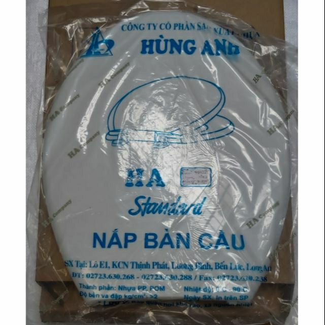 [HCM]Nắp bồn cầu HA-030101 trắng