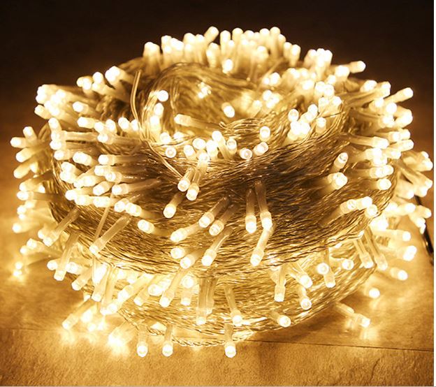 Dây đèn chớp (nháy) 100m chống nước, dây đèn LED, đèn trang trí noel, lễ tết, tiệc (N007)