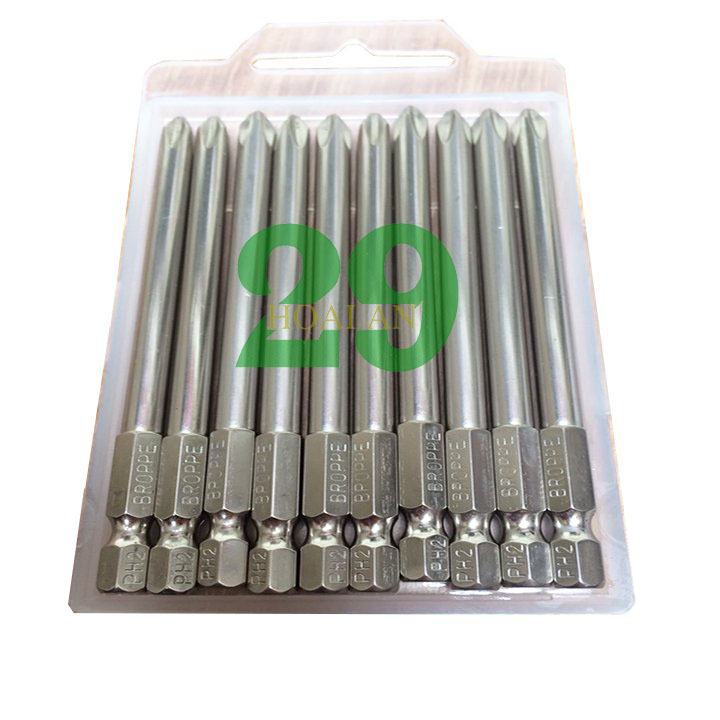 Mũi Vít Bake, Mũi Bắn Vít Chuôi Lục Giác Phi6 PH2 BROPPE cho máy khoan, bắn vít