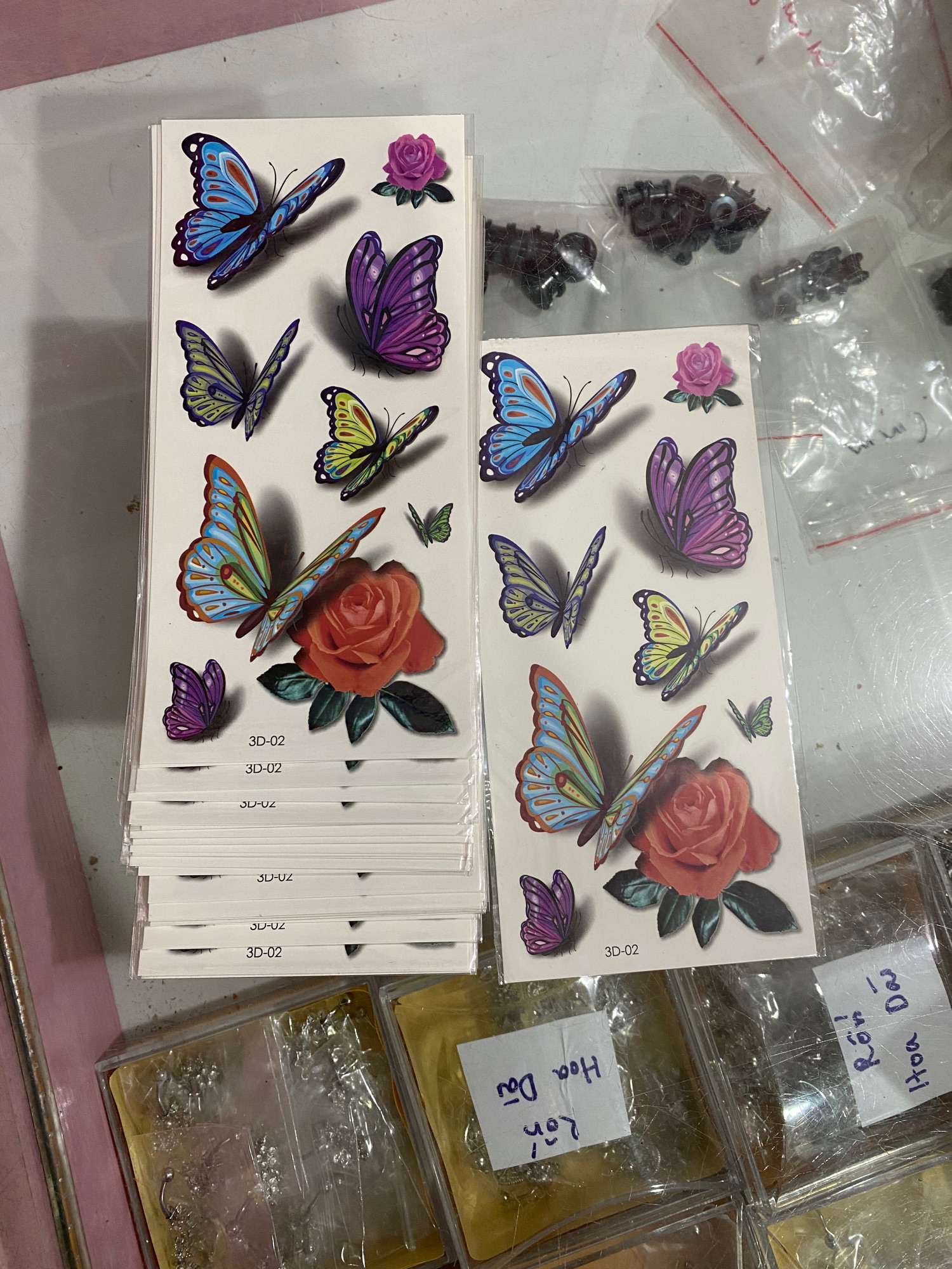 Hình xăm dán mẫu 3D-02 .59k/2 c