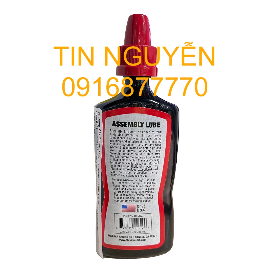 Dầu ráp động cơ Maxima sử dụng lắp ráp máy cam, gối, cò, piston