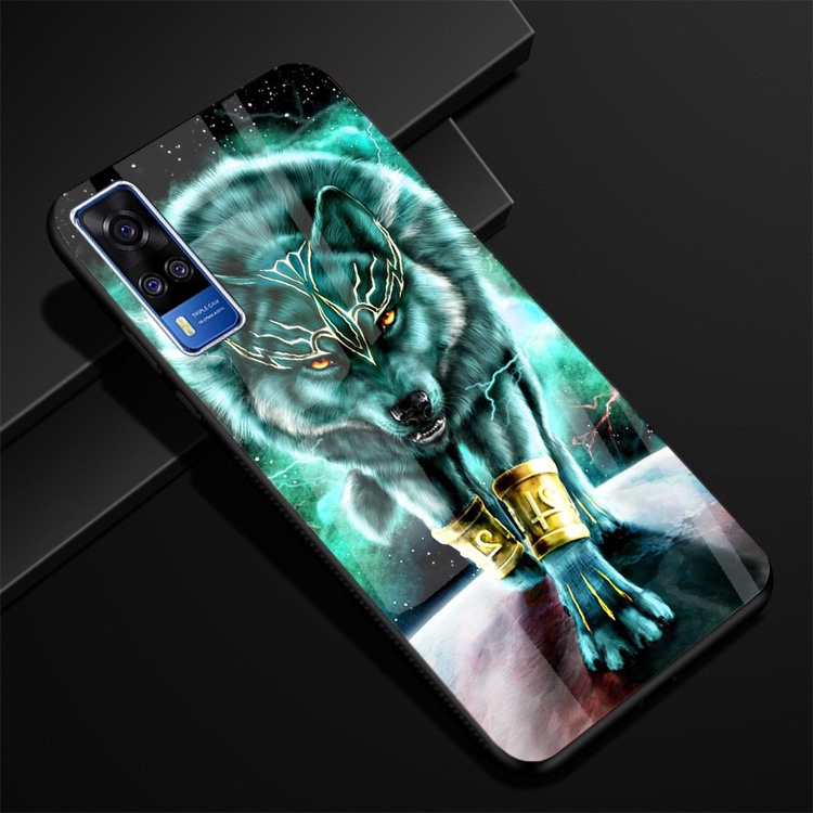 Ốp Lưng VIVO Y51 2020,Y53s mặt kính cường lực cao cấp thiết kế Độc Quyền