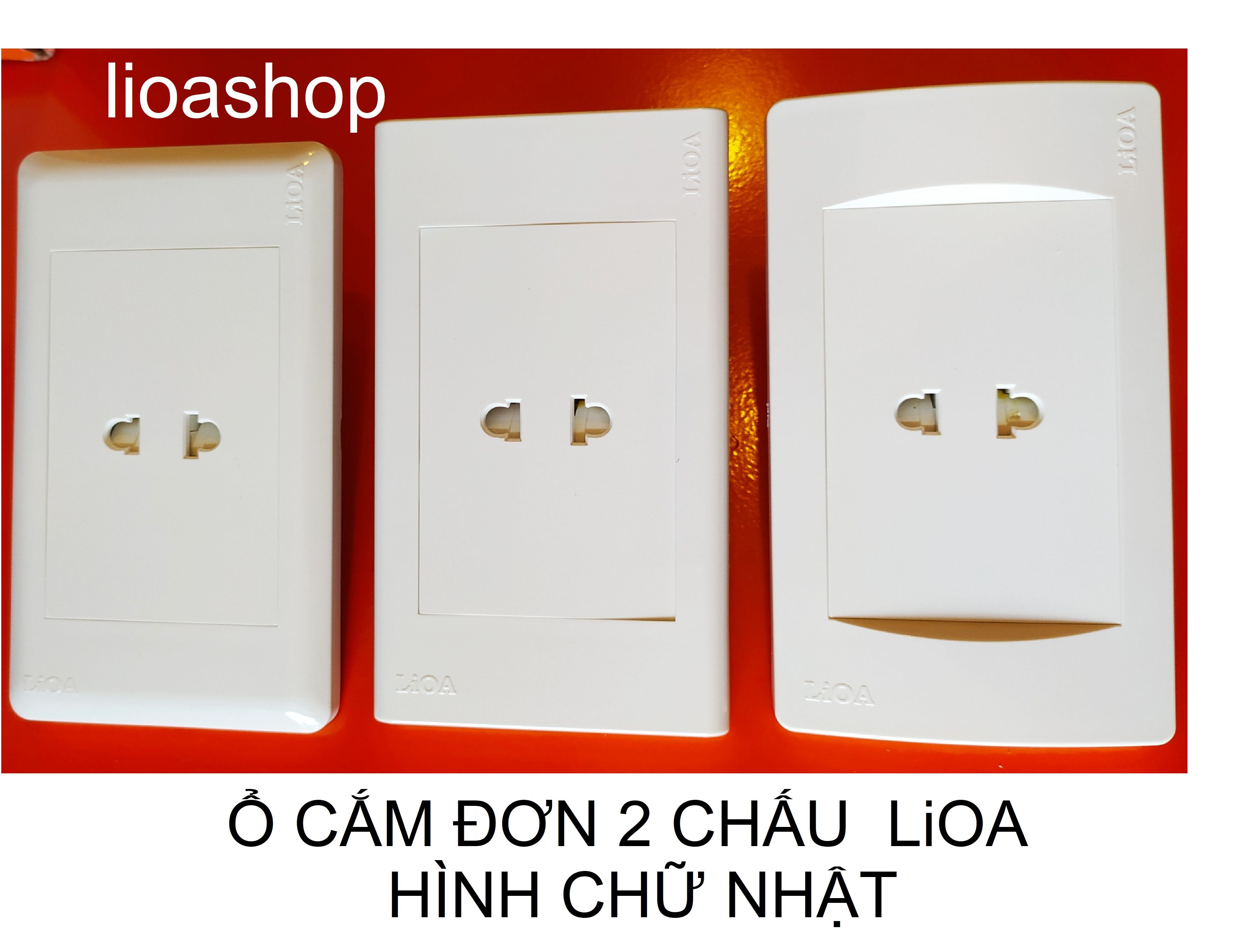 Single 2-Pin Rectangular Socket Lioa