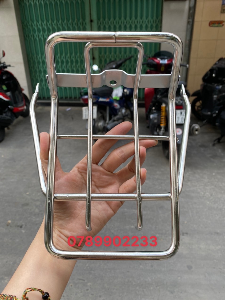 BAGA MŨI TRƯỚC XE DREAM INOX 10LY