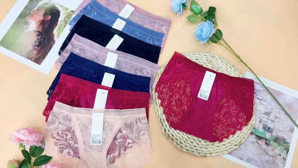 Combo 5 quần lót nữ ren gấm 40-58kg- A145