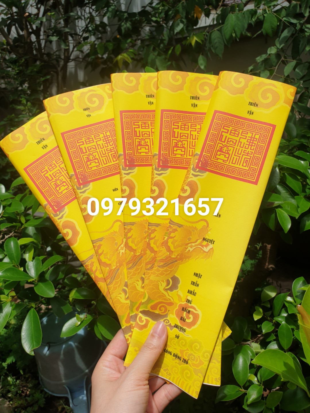 20 tờ sớ Phúc Lộc Thọ ( Lễ đền, chùa) kèm vỏ sớ đẹp
