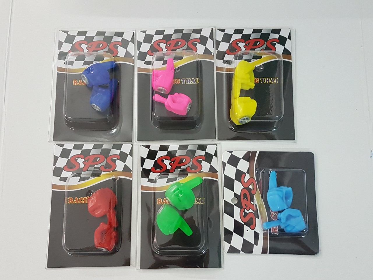 Van vòi  xe máy kiểu 1 ngón tay ( SL: 1 cặp, đủ màu cho khách chọn).