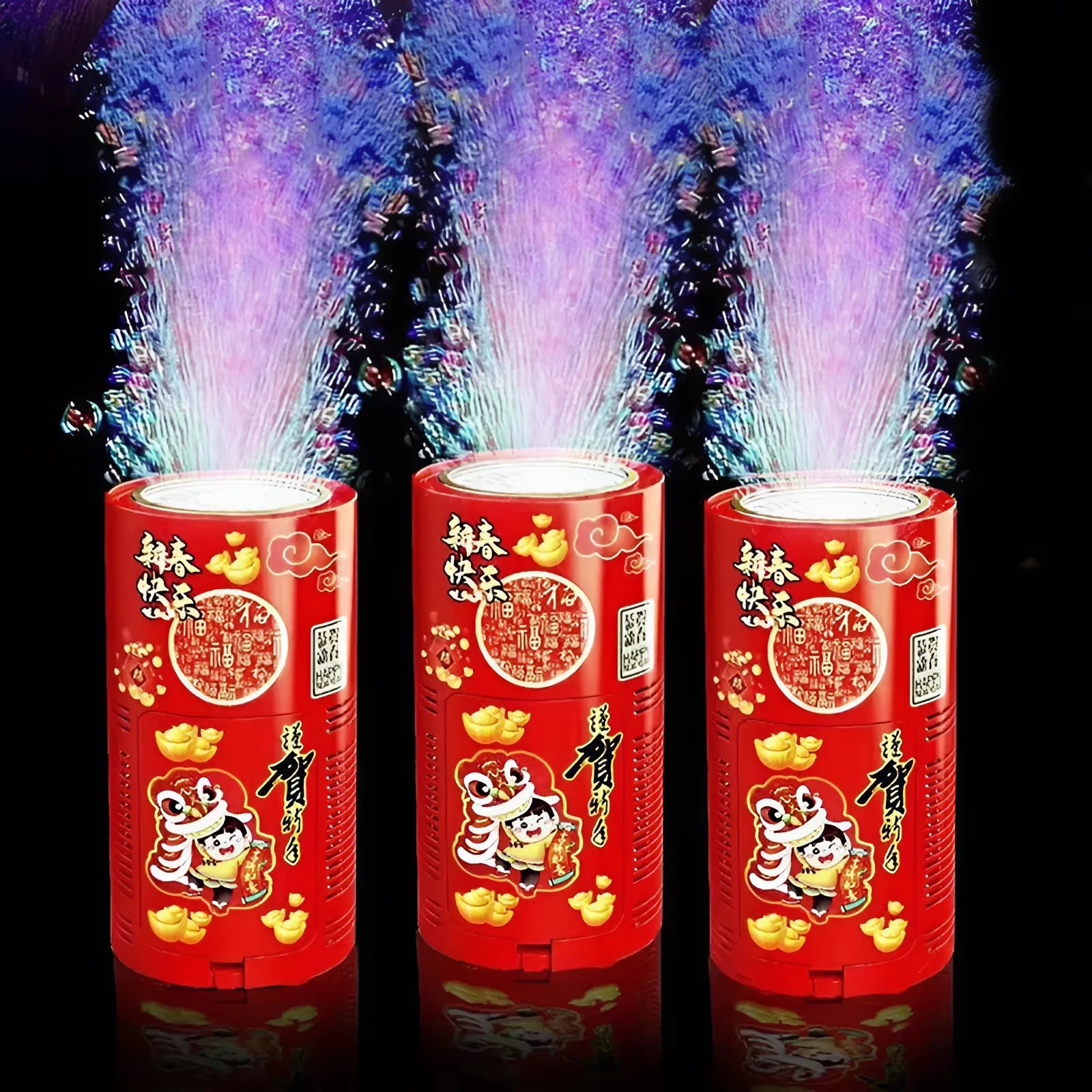 Air fireworks bubble maker Music bubble maker 16 holes automatic led bubble maker-happy home 4U