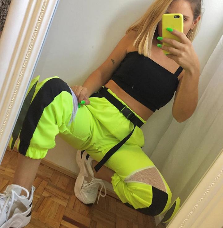 Quần Jogger Xanh Neon