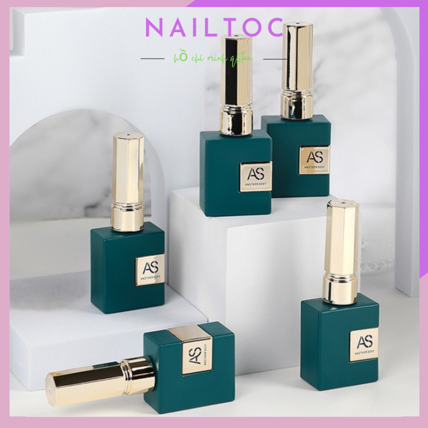 Sơn Gel AS chai xanh Top, Base, Top lỳ 15ml