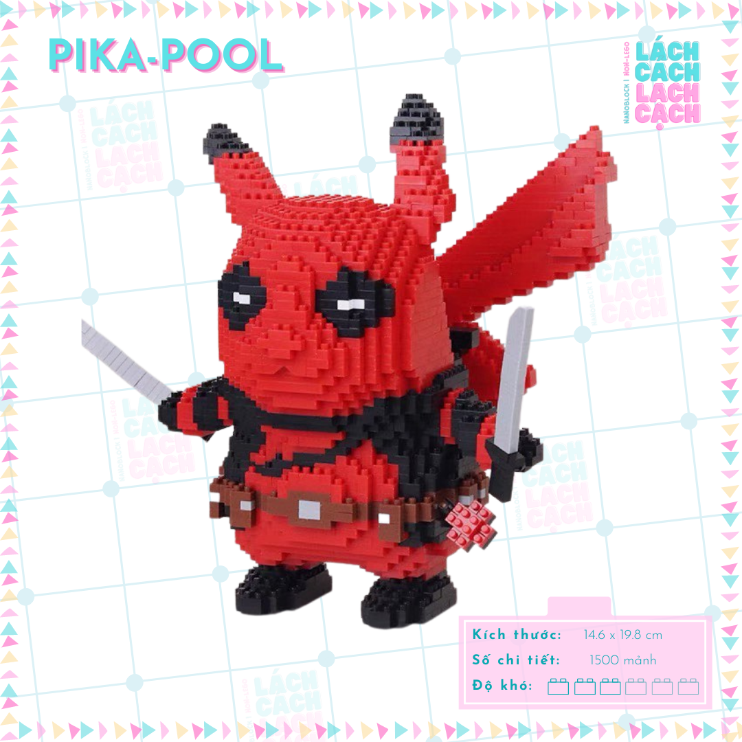 [SIÊU HOT] Bộ đồ chơi xếp hình lắp ráp lego nanoblock Pikachu