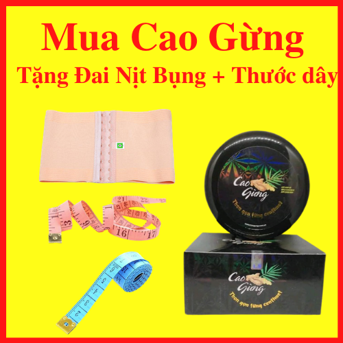 [HCM]Cao Gừng Tan Mỡ Thiên Nhiên Việt Cao Gừng Cát Tường Check Mã Chính Hãng - Tặng Kèm Đai Nịt Bụng Định Hình Vòng Eo Và Thước Dây