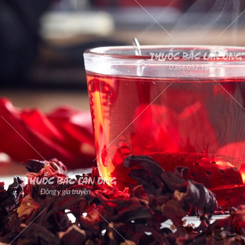 Hoa atiso đỏ nguyên bông 100g, hoa bụp giấm, hibicus, pha trà, nấu siro, thanh nhiệt, giải khát