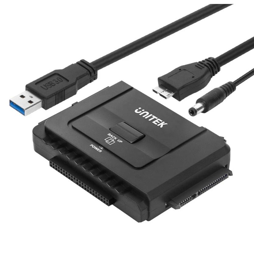 Cáp usb 3.0 sang ide/sata 2,5"/3,5" unitek y3322